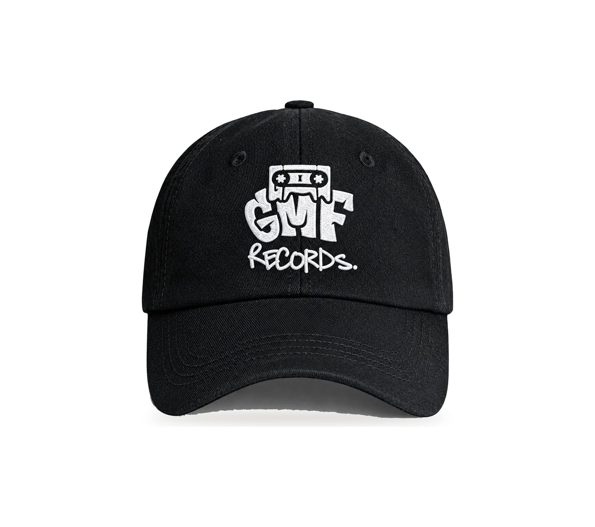 GMF Records black cap with white embroidered logo